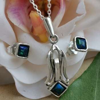 Серебряное колье с лазуритом MVN1620/1LZ