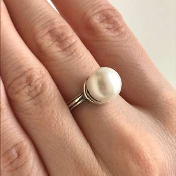 Серебряное кольцо с жемчугом 01R1622PL