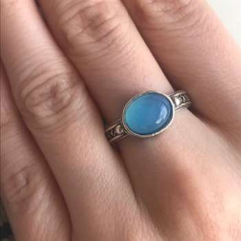 Серебряное кольцо с халцедоном 01R540HL