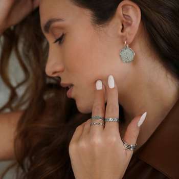 Серебряное кольцо 01R596