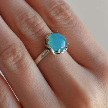 Серебряное кольцо с халцедоном 01R1908HL/1