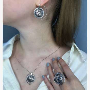 Серебряное колье с золотом MVN1388/2G