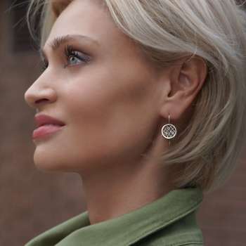 Серебряные серьги с куб.цирконом MVE1325CZ