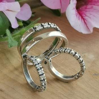 Серебряное кольцо с куб.цирконом MVR1314CZ