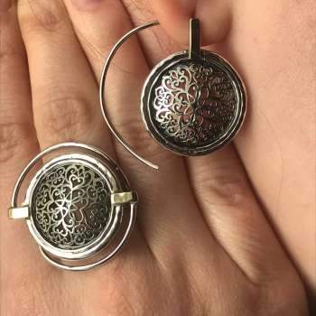 Серебряные серьги с золотом MVE1388/2G