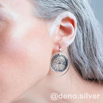 Серебряные серьги с золотом MVE1388/2G