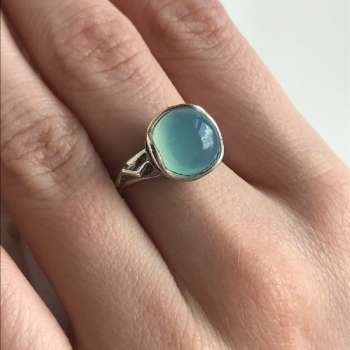 Серебряное кольцо с халцедоном 01R1704HL/1
