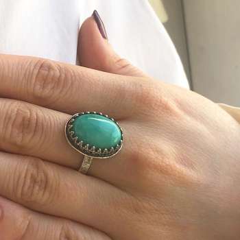 Серебряное кольцо с жадеитом 01R2791JD