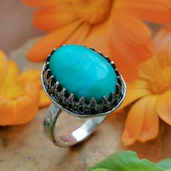 Серебряное кольцо с жадеитом 01R2791JD