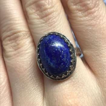 Серебряное кольцо с лазуритом 01R2791LZ