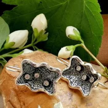 Серебряные серьги с куб.цирконом MVE593CZ
