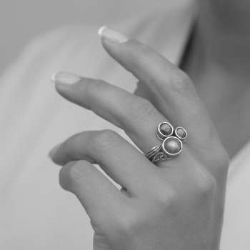 Серебряное кольцо с бирюзой 01R1886TQ