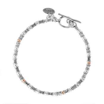 Серебряный браслет с голдфилд Y01B896
