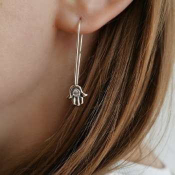 Серебряные серьги с куб.цирконом 01E3222CZ