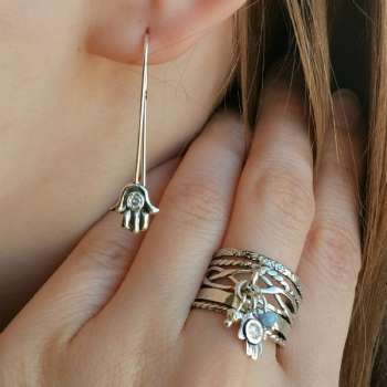 Серебряные серьги с куб.цирконом 01E3222CZ
