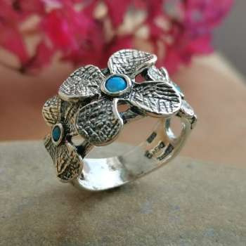 Серебряное кольцо с опалом иск. 01R1999OP