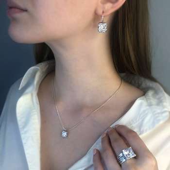 Серебряное кольцо с куб.цирконом 01R630CZ