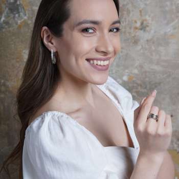 Серебряные серьги MVE776