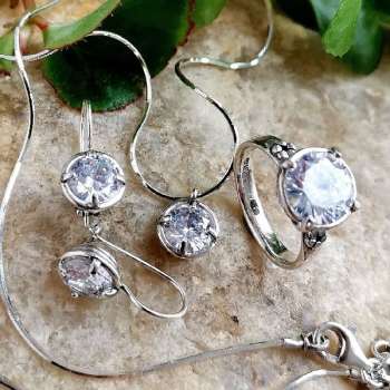 Серебряное кольцо с куб.цирконом 01R636CZ