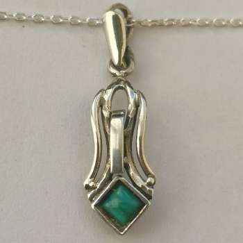 Серебряное колье с бирюзой MVN1620/1TQ
