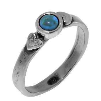 Серебряное кольцо с бирюзой 01R585TQ