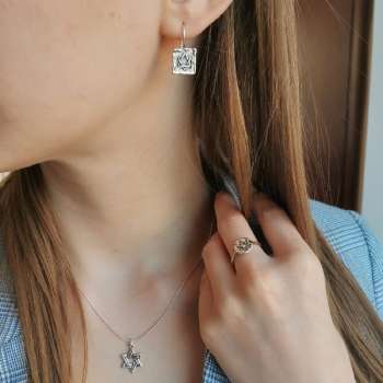 Серебряное колье 01N2044