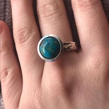 Серебряное кольцо с бирюзой MVR1176TQ