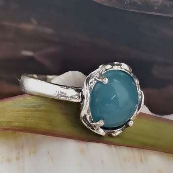 Серебряное кольцо с жадеитом 01R1908JD