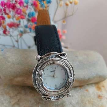 Серебряные часы с куб.цирконом 01W695BCZ
