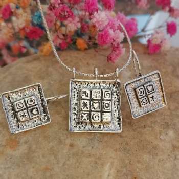 Серебряное колье 01N1761