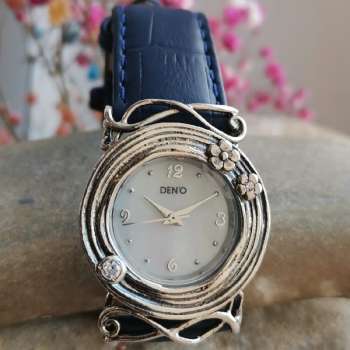 Серебряные часы с куб.цирконом 01W692BLCZ