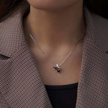 Серебряное колье с гранатом MVN1627GR