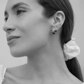 Серебряные серьги с гранатом MVE1627GR