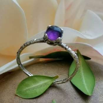 Серебряное кольцо с аметистом MVR1569AM