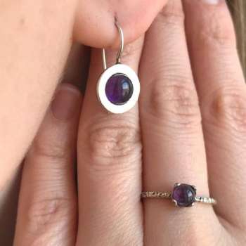 Серебряное кольцо с аметистом MVR1569AM