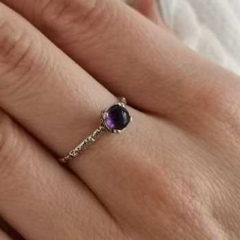 Серебряное кольцо с аметистом MVR1569AM