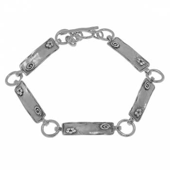 Серебряный браслет 01B938