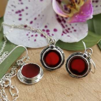 Серебряные серьги с сердоликом 01E1325SR
