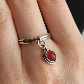 Серебряное кольцо с сердоликом 01R2144SR