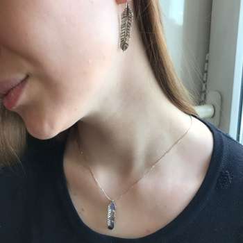 Серебряное колье с куб.цирконом MVN1616CZ