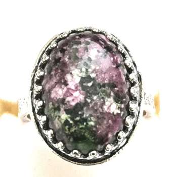 Серебряное кольцо с цоизитом 01R2791ZT