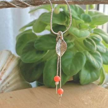 Серебряное колье с жадеитом 01N2066JD/1