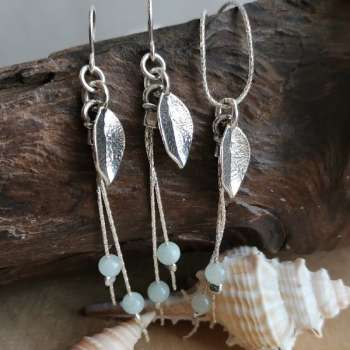 Серебряное колье с жадеитом 01N2066JD