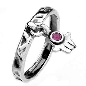 Серебряное кольцо с гранатом 01R813GR