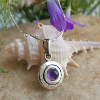 Серебряное колье с аметистом MVN1408AM