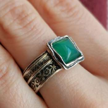 Серебряное кольцо с халцедоном 01R485HL/3