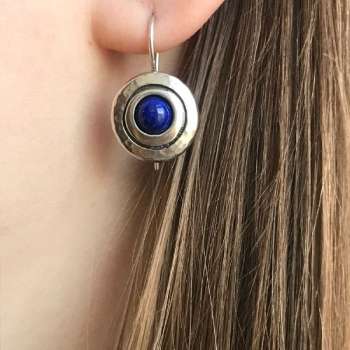 Серебряные серьги с лазуритом MVE1408LZ