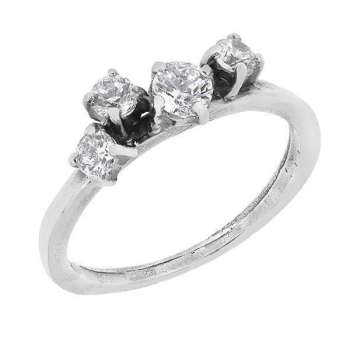 Серебряное кольцо с куб.цирконом MVR1767CZ/1