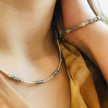 Серебряный браслет с голдфилд YMVBh72