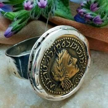 Серебряное кольцо с латунью YMVRrep018